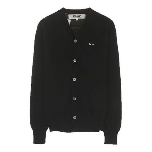 COMME des GARCONS PLAY Cardigan Black Emblem 'Black' AZ-N024-051-1 sold by KicksCrew