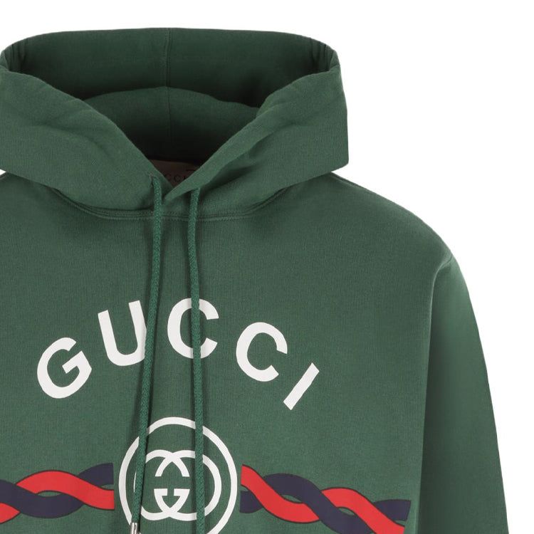 Gucci Interlocking G Torchon Cotton Sweatshirt 'Green' 646953-XJD7O-3635 sold by KicksCrew product image thumbnail 3