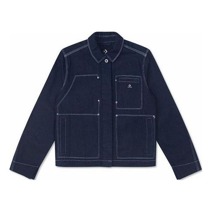 (WMNS) Converse Indigo Chore Denim Coat 'Blue' 10026052-A01 sold by KicksCrew