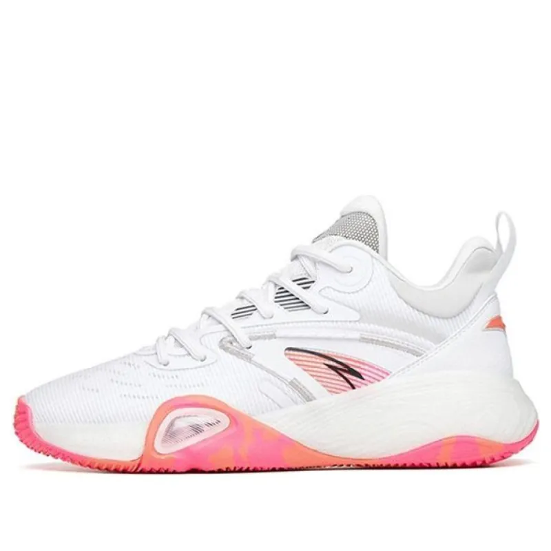 ANTA Cement Bubble Basketball Shoes 'White Pink' 112211602Q-2 sold by KicksCrew