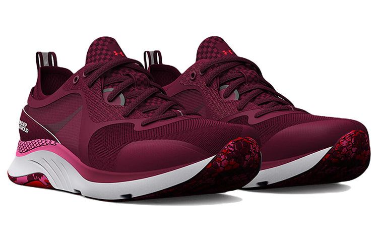 (WMNS) Under Armour HOVR Omnia Printed 'Dark Cherry' 3025736-600 sold by KicksCrew product image thumbnail 3