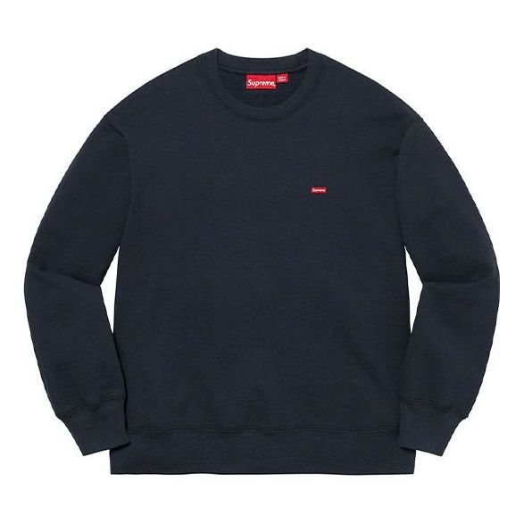 Supreme Small Box Crewneck Box 'Navy Red' SUP-FW21-161 sold by KicksCrew