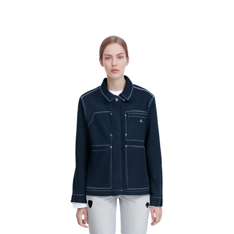 (WMNS) Converse Indigo Chore Denim Coat 'Blue' 10026052-A01 sold by KicksCrew product image thumbnail 3