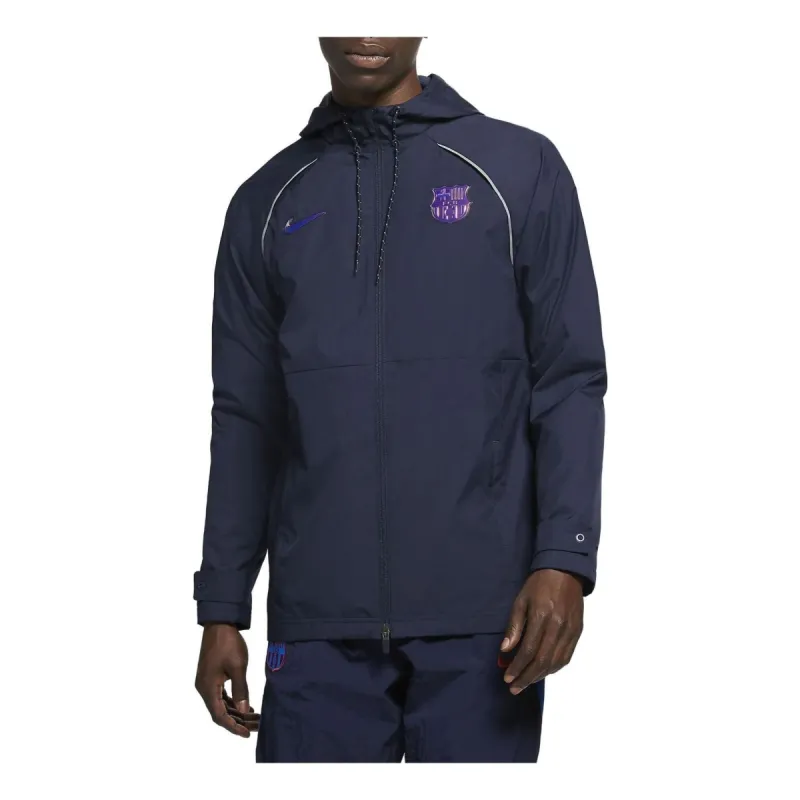 Nike Official Barcelona AWF Full Zip Jacket 'Blue' DA2465-451 sold by KicksCrew