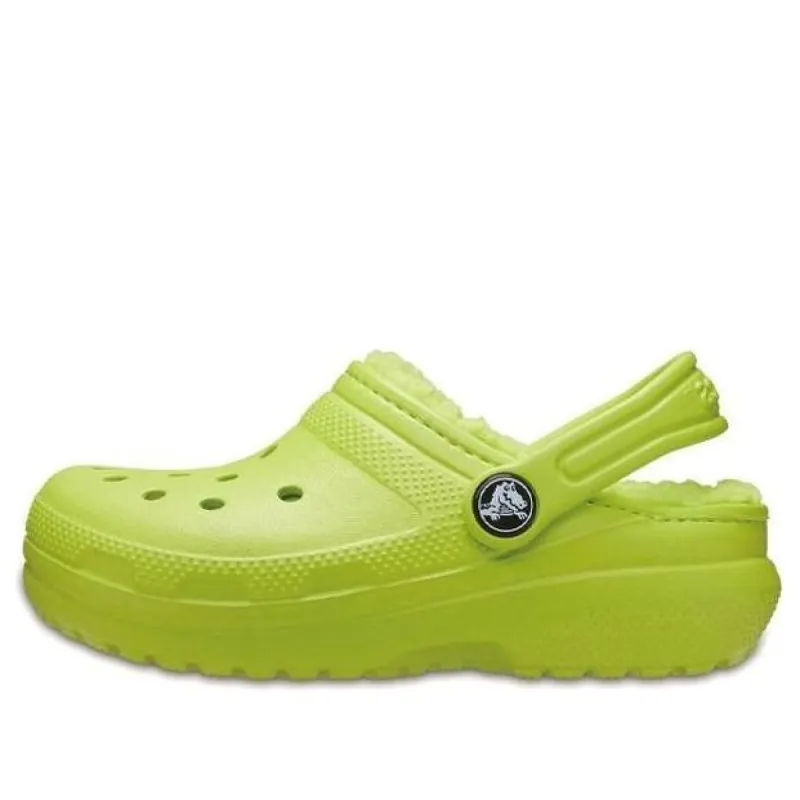 (GS) Crocs Classic Lined Clogs 'Green' 203506-3TX sold by KicksCrew