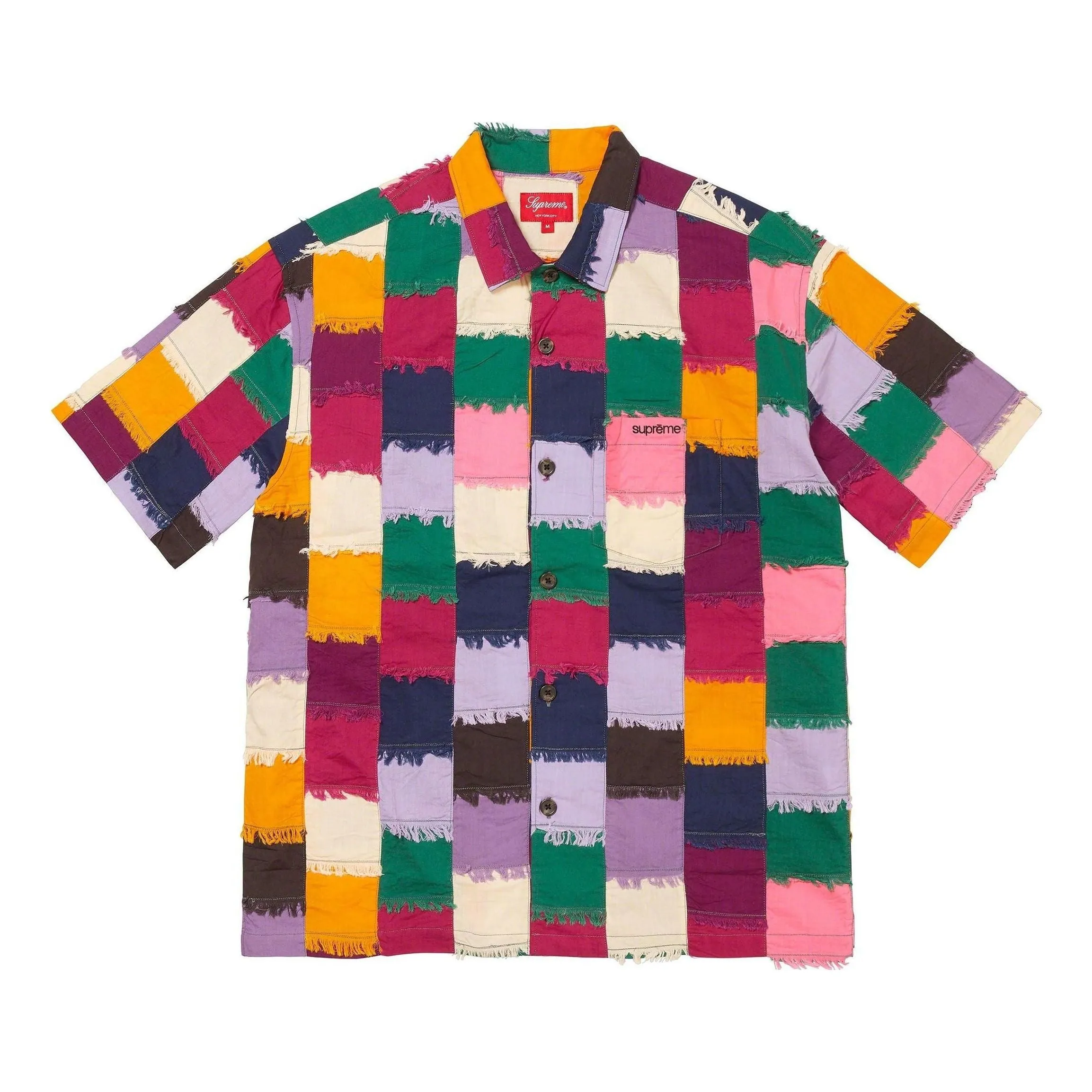Supreme Patchwork S/S Shirt 'Milti-Color' SUP-SS23-155 sold by KicksCrew