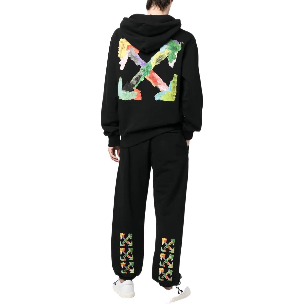 Off-White Brush Arrows Slim Skate Hoodie 'Black Multi-Color' OMBB097S23FLE0041084 sold by KicksCrew product image thumbnail 4