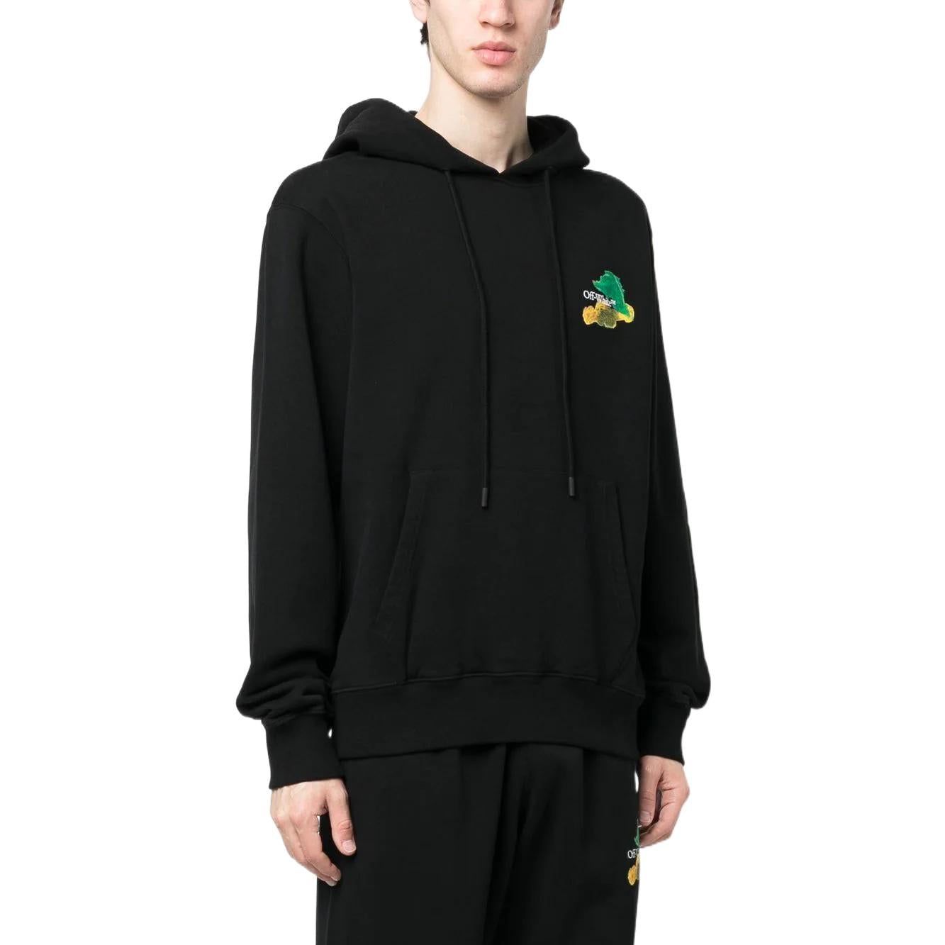 Off-White Brush Arrows Slim Skate Hoodie 'Black Multi-Color' OMBB097S23FLE0041084 sold by KicksCrew product image thumbnail 3