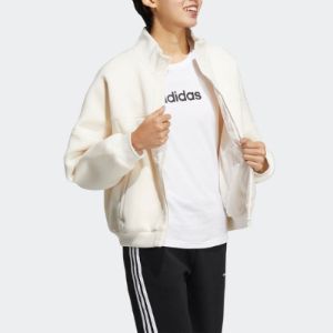 (WMNS) Adidas Neo FEB PK Jackets 'White' HE4486 sold by KicksCrew