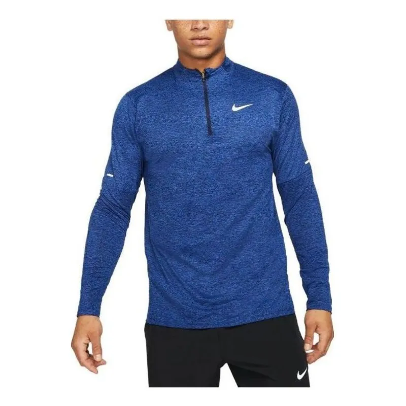 Nike Dri-Fit 1/4-Zip Longsleeve T-shirt 'Blue' DD4756-451 sold by KicksCrew