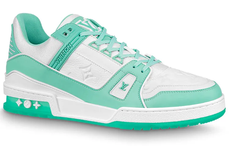 LOUIS VUITTON Trainer Sneakers 'Teal White' 1A8KBQ sold by KicksCrew product image thumbnail 2