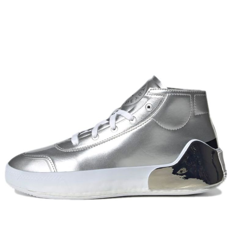 (WMNS) Adidas by Stella McCartney Treino Mid-Cut Shoes 'Silver Metallic' H00019 sold by KicksCrew