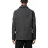 STONE ISLAND Wool Street Style Plain Logo Peacoats Coats 'Grey' 791543030-V0067 sold by KicksCrew