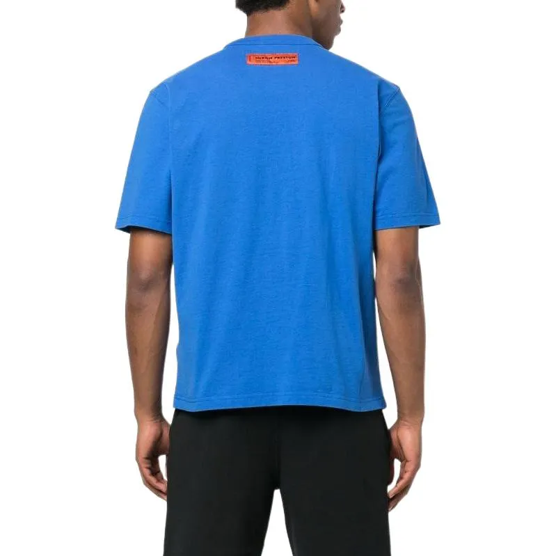 HERON PRESTON SS23 Censored Heron T-shirt 'Blue' HMAA032S23JER0024540 sold by KicksCrew product image thumbnail 2