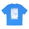 HERON PRESTON SS23 Censored Heron T-shirt 'Blue' HMAA032S23JER0024540 sold by KicksCrew