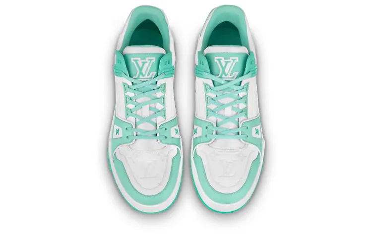 LOUIS VUITTON Trainer Sneakers 'Teal White' 1A8KBQ sold by KicksCrew product image thumbnail 3