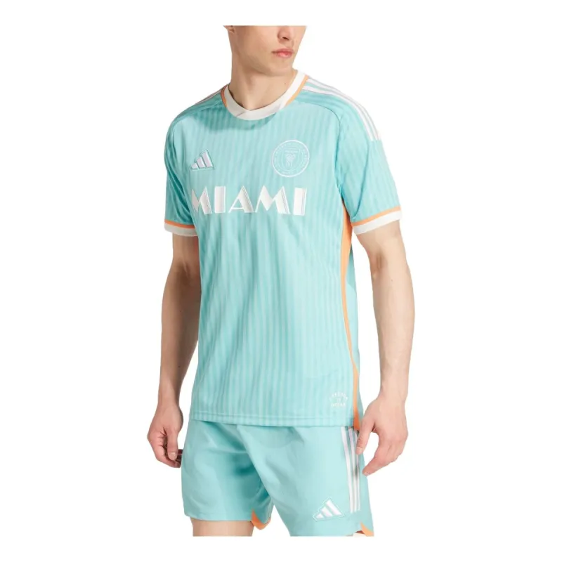 adidas 2024 Inter Miami CF Archive Authentic Messi Football Jersey 'Mint Blue'  JE6079 sold by KicksCrew
