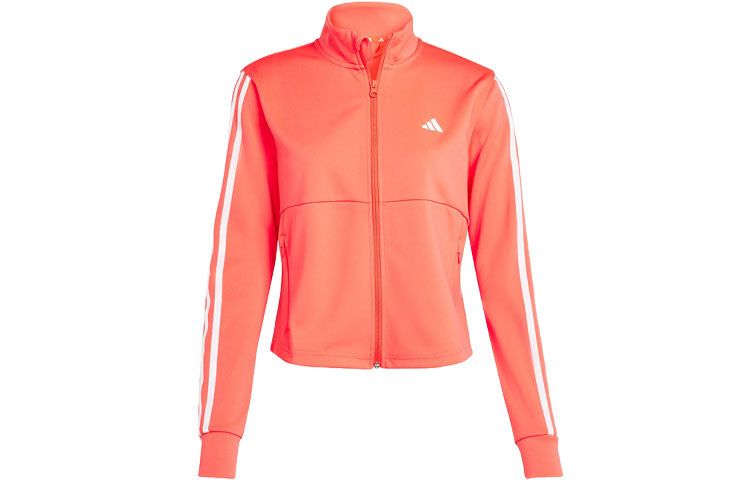 (WMNS) Adidas Aeroready Train Essentials 3-Stripes Track Top 'Pink' IS3976 sold by KicksCrew product image thumbnail 2