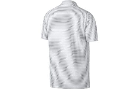 Nike Dri-fit Striped Golf Polo Shirt 'White Black' AJ5482-100 sold by KicksCrew