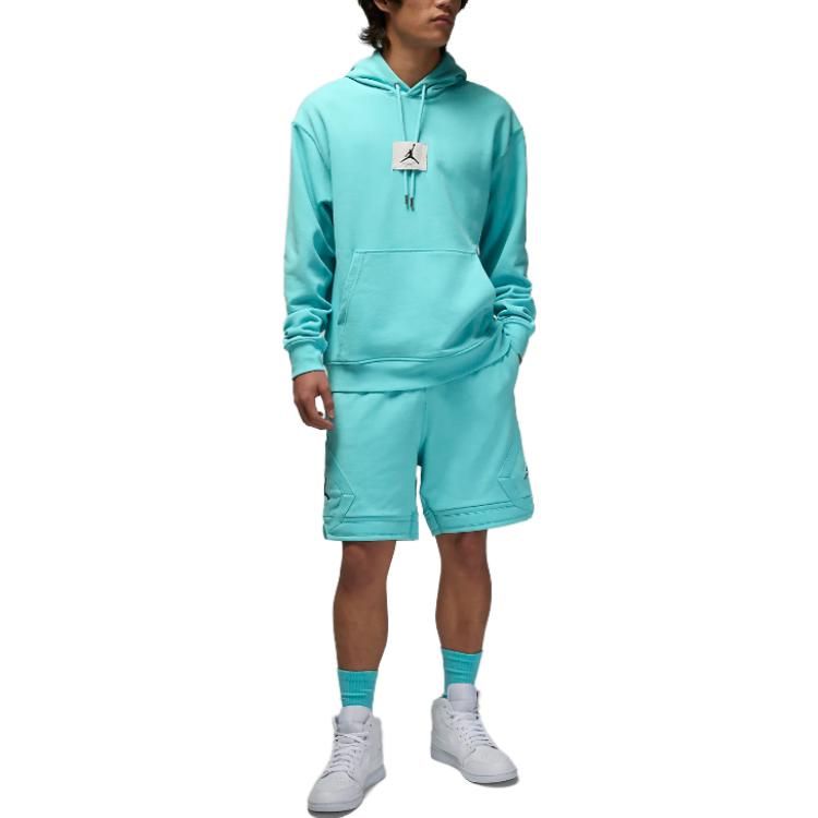 Air Jordan Essentials Statement Fleece Shorts 'Bleached Aqua' DQ7473-464 sold by KicksCrew product image thumbnail 2