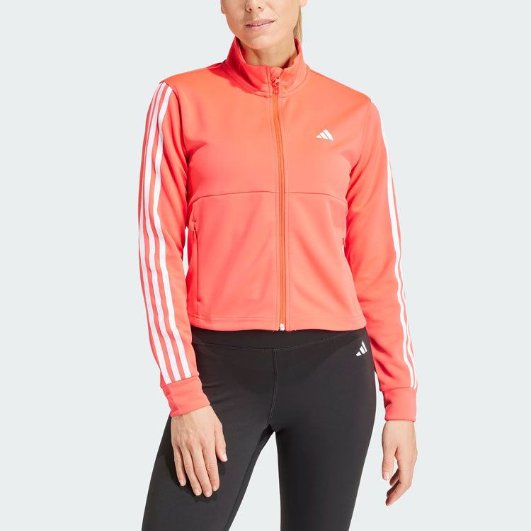 (WMNS) Adidas Aeroready Train Essentials 3-Stripes Track Top 'Pink' IS3976 sold by KicksCrew product image thumbnail 3