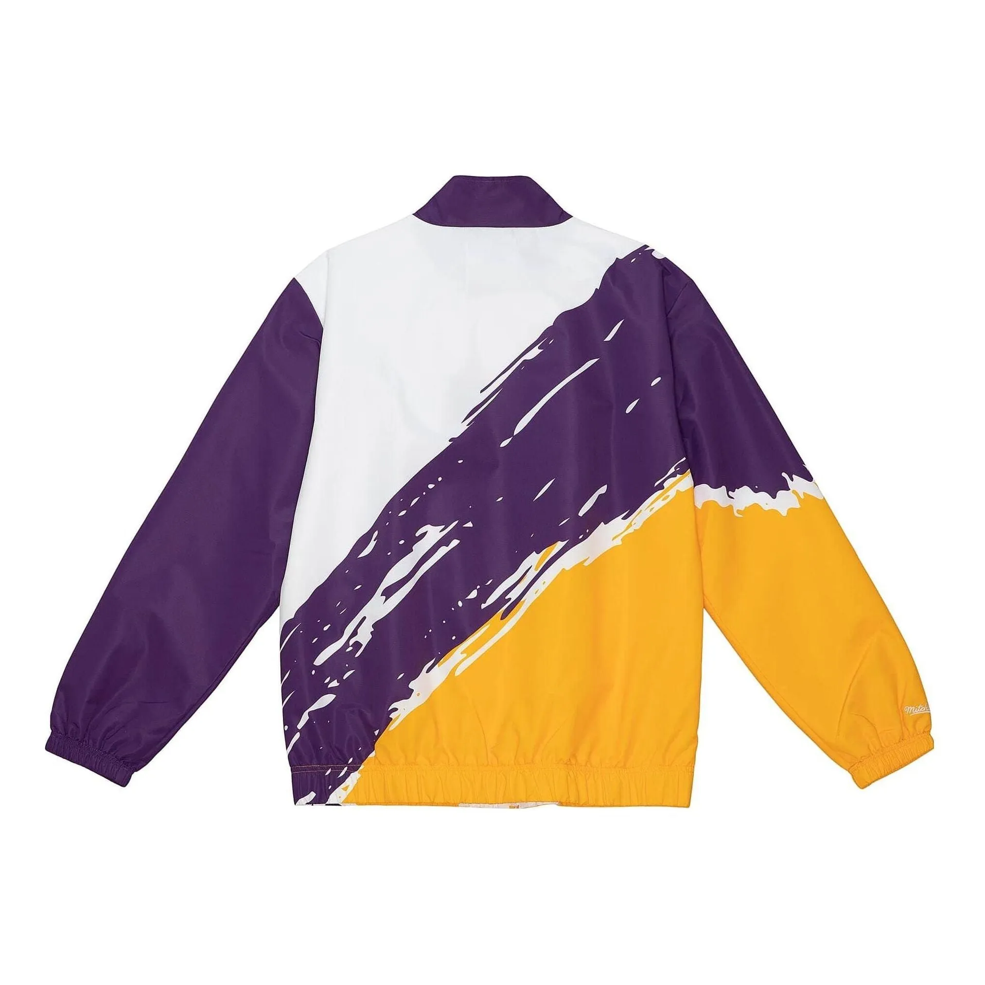 Mitchell & Ness x NBA Los Angeles Lakers Full-Zip Windbreaker Jacket 'White Purple Yellow' OJZP3414-LALYYPPPMTWH sold by KicksCrew product image thumbnail 2
