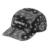 Supreme Bandana Camp Cap 'Black White' SUP-SS21-734 sold by KicksCrew