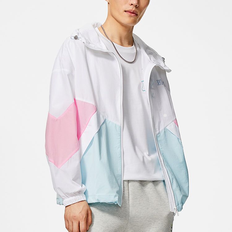 李 Li-Ning Way Of Wade Logo Color Block Hooded Jacket 'White