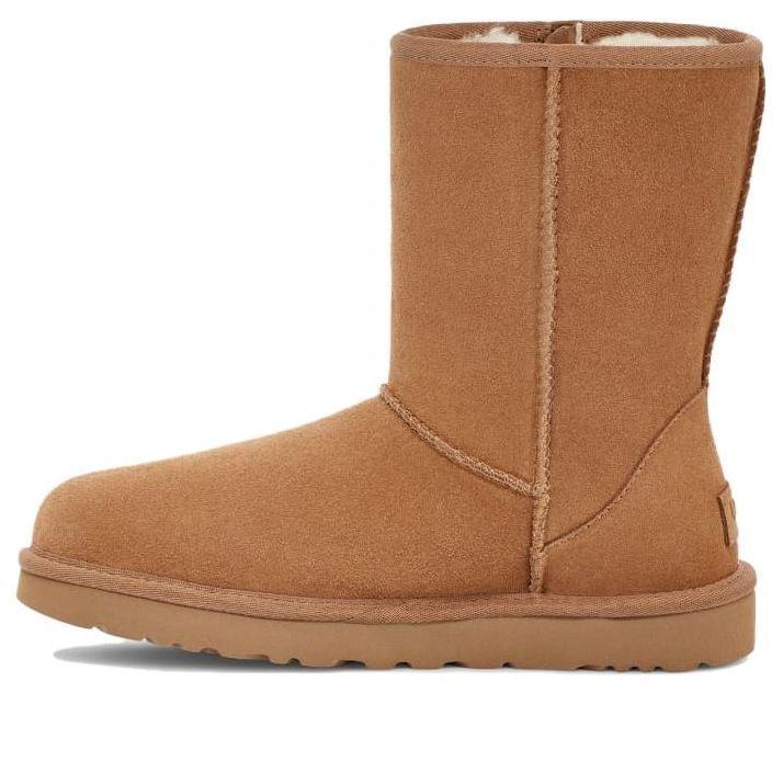 (WMNS) UGG Classic Short Bailey Zip 'Chestnut' 1144043-CHE sold by KicksCrew