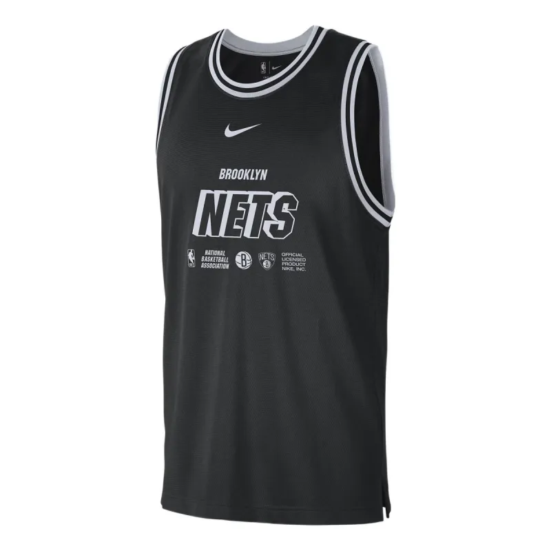 Nike x NBA Brooklyn Nets Training Jerseys 'Black' DR2269-010 sold by KicksCrew