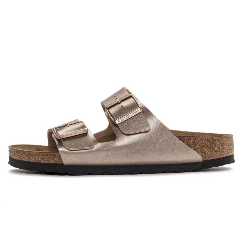 Birkenstock Arizona Birko-Flor Narrow Fit Sandals 'Copper' 1023960 sold by KicksCrew