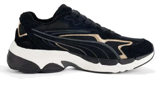 (WMNS) Puma Teveris Nitro Metallic 'Black Puma Gold' 396863-02 sold by KicksCrew product image thumbnail 2