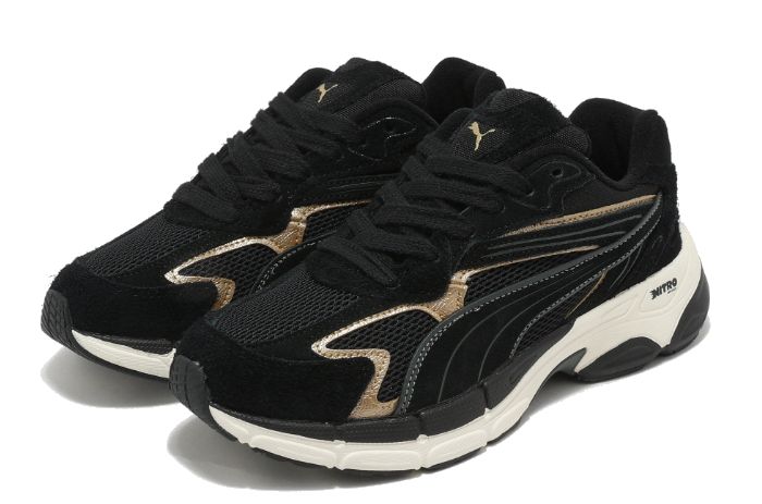 (WMNS) Puma Teveris Nitro Metallic 'Black Puma Gold' 396863-02 sold by KicksCrew product image thumbnail 3