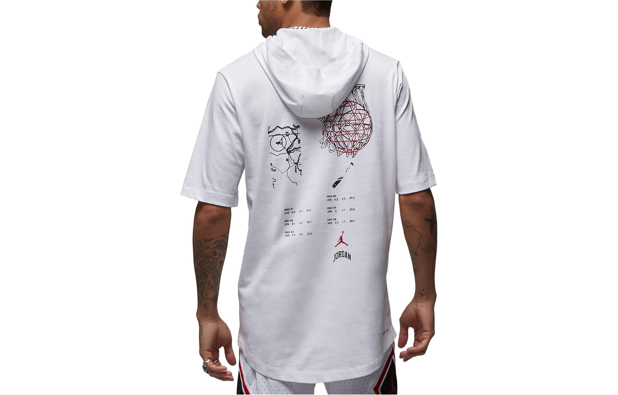 Air Jordan Sport Hooded T-Shirt 'White' FB7428-100 sold by KicksCrew product image thumbnail 2