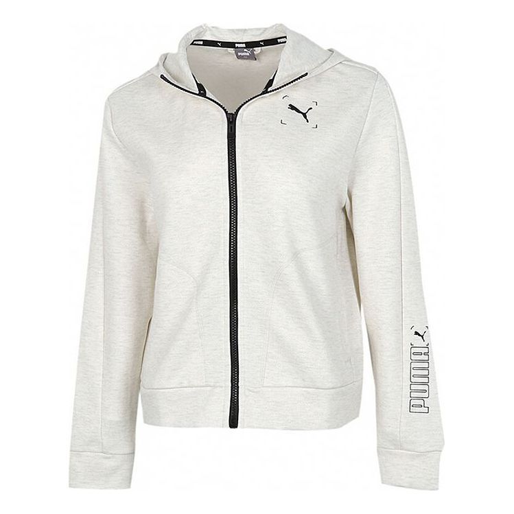 (WMNS) Puma Nu-Tility Full-Zip Jacket 'White Black' 585252-19 sold by KicksCrew