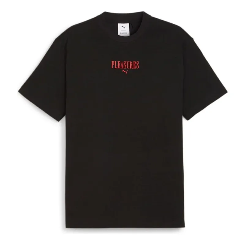 PUMA x Pleasures Graphic T-Shirt 'Black' 624096-01 sold by KicksCrew