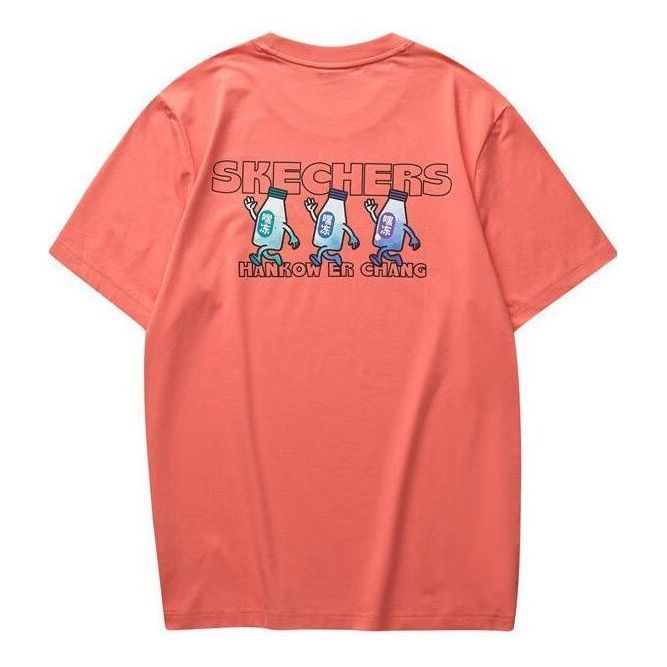 Skechers x Hankow Graphic Tee 'Orange Multi-Color' L223M017-02W3 sold by KicksCrew