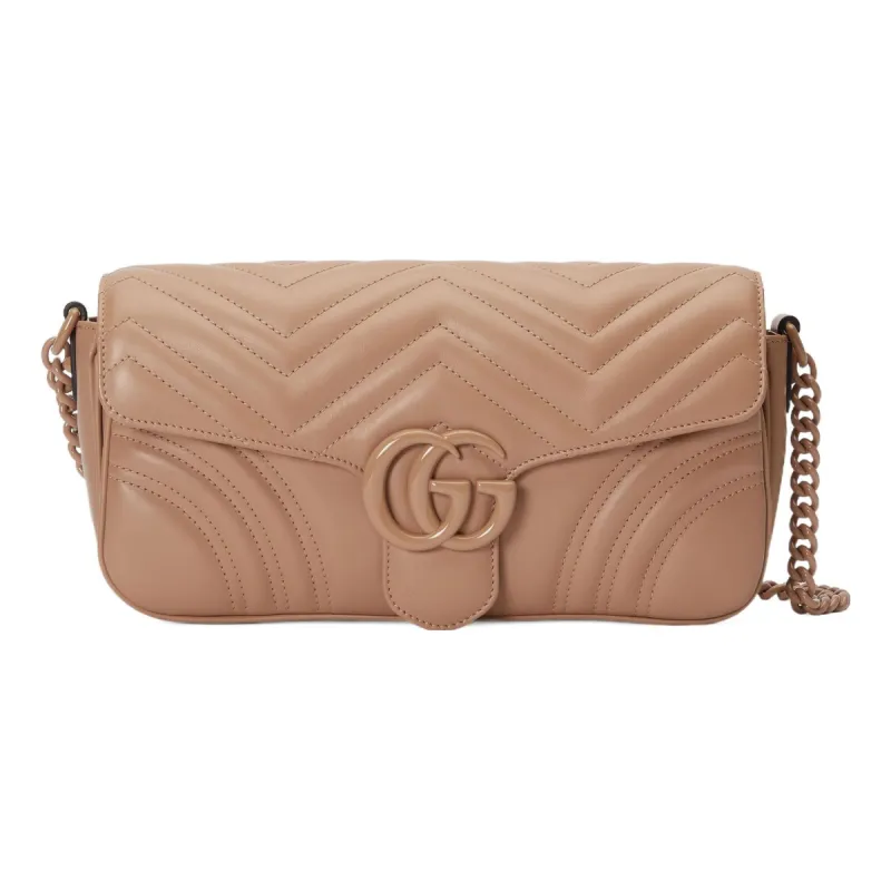 (WMNS) Gucci GG Marmont Matelasse Shoulder Bag 'Rose Pink' 734814-DAAAI-2747 sold by KicksCrew