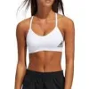 (WMNS) adidas All Me Light Support Training Bra Asia Sizing 'White Black' GM2881 sold by KicksCrew