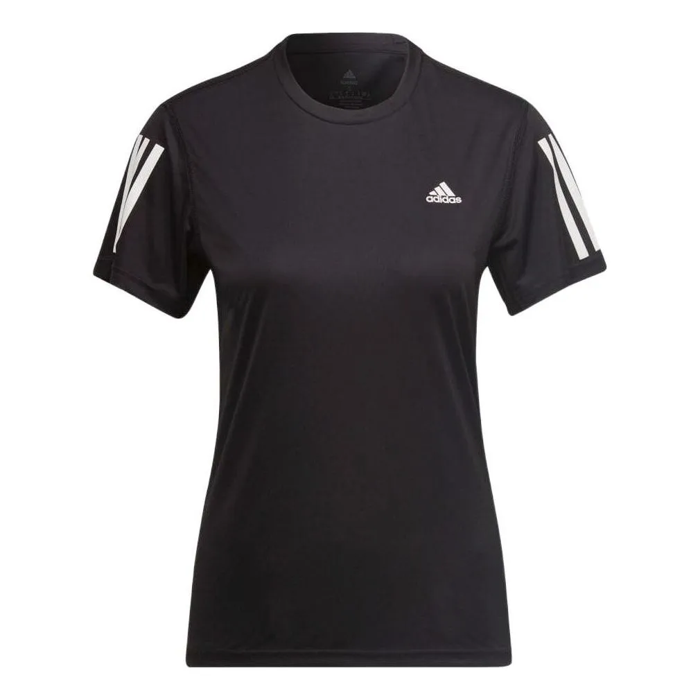 (WMNS) adidas Own The Run T-Shirt 'Black' H59274 sold by KicksCrew