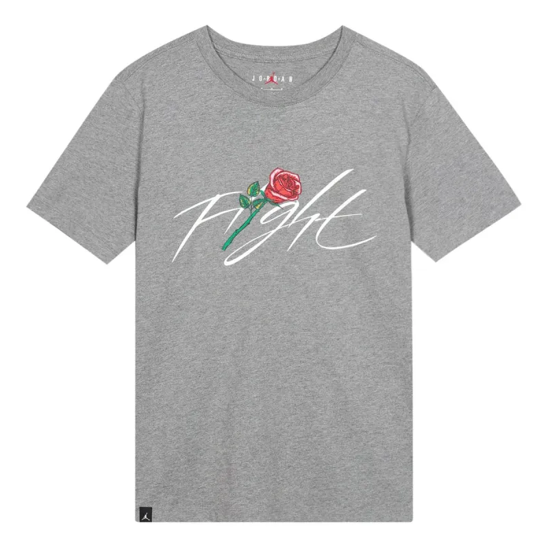 Air Jordan Flight Rose T-Shirt 'Grey' DQ7391-091 sold by KicksCrew