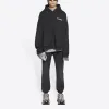 Balenciaga Turn Zip-Up Hoodie Wide Fit 'Black' 674719TLVB49034 sold by KicksCrew