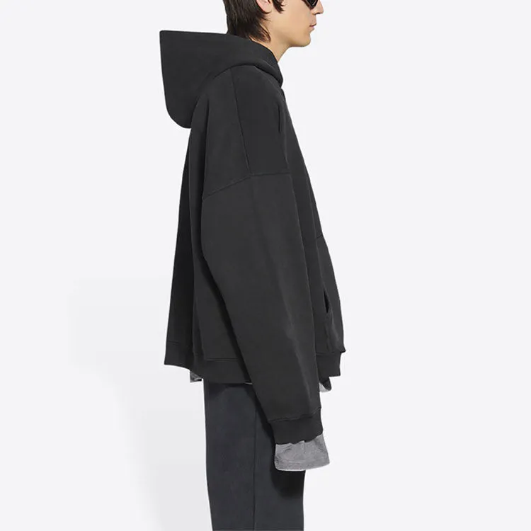 Balenciaga Turn Zip-Up Hoodie Wide Fit 'Black' 674719TLVB49034 sold by KicksCrew product image thumbnail 5