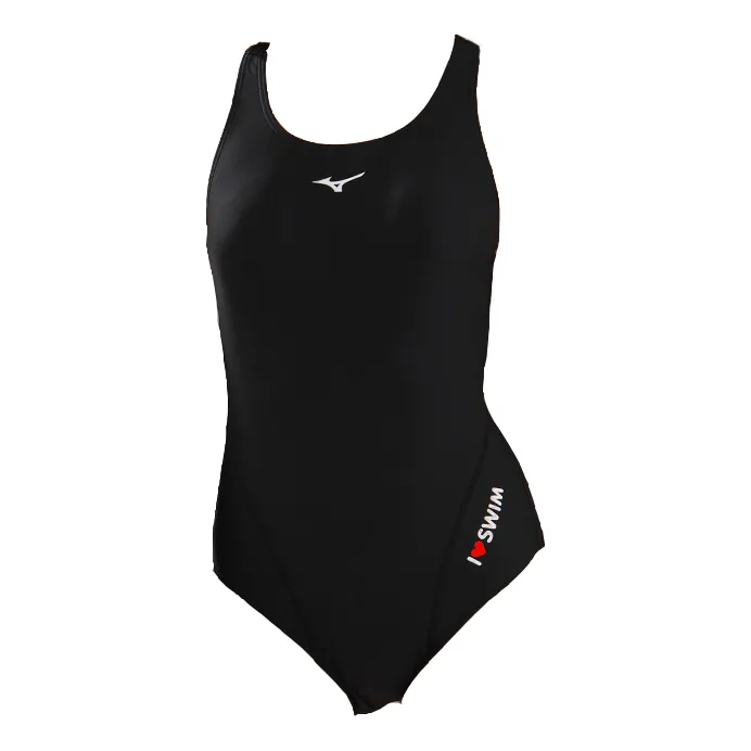 (WMNS) Mizuno Nylon One Piece Swimsuit 'Black' N2CA1352 sold by KicksCrew