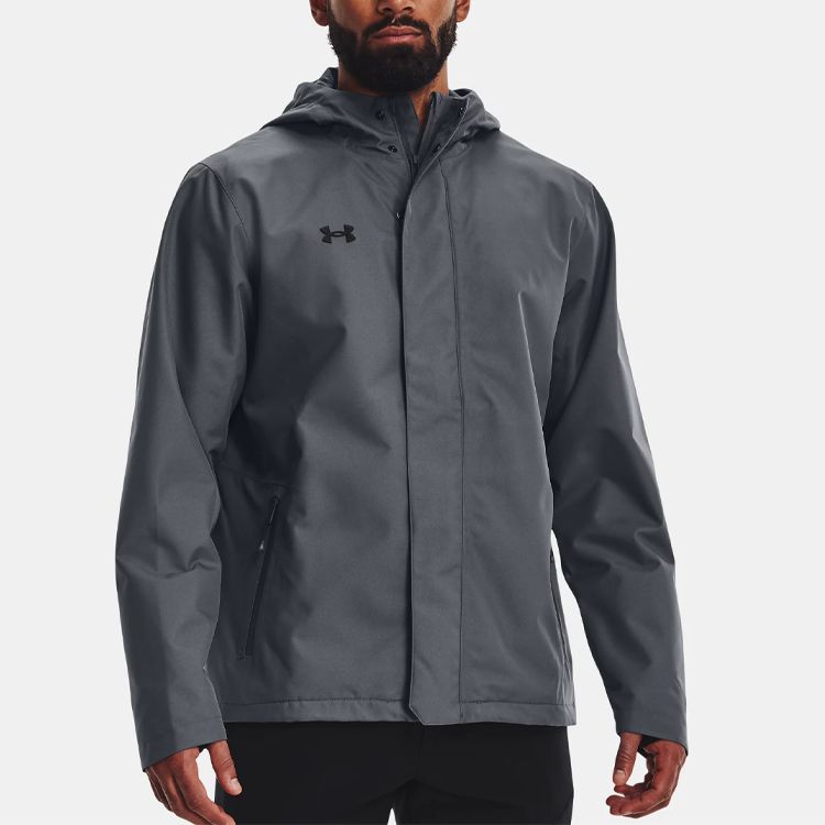 Under Armour Stormproof Lined Rain Jacket 'Dark Grey' 1369254-012 sold by KicksCrew product image thumbnail 4