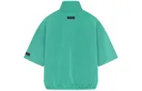 Fear of God Essentials SS24 Crinkle Nylon Half Zip Short Sleeve Shirt 'Mint Leaf' 186SP244052F sold by KicksCrew