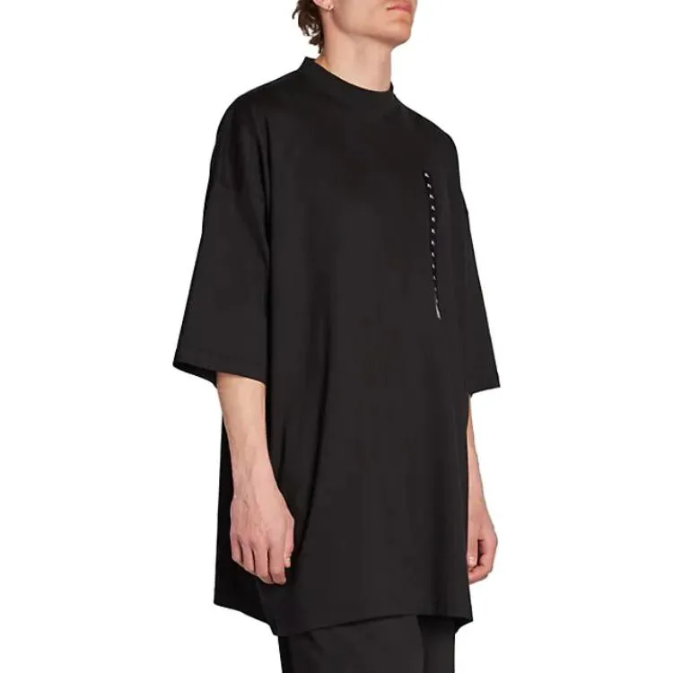 Balenciaga Size Sticker Oversized T-Shirt 'Black' 720209TNVE41000 sold by KicksCrew product image thumbnail 4