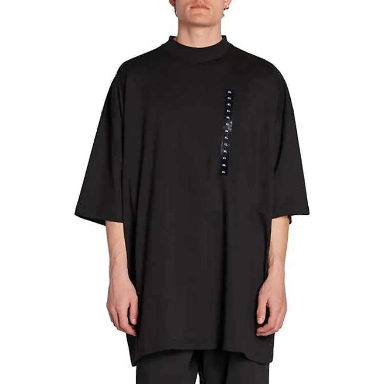 Balenciaga Size Sticker Oversized T-Shirt 'Black' 720209TNVE41000 sold by KicksCrew product image thumbnail 2