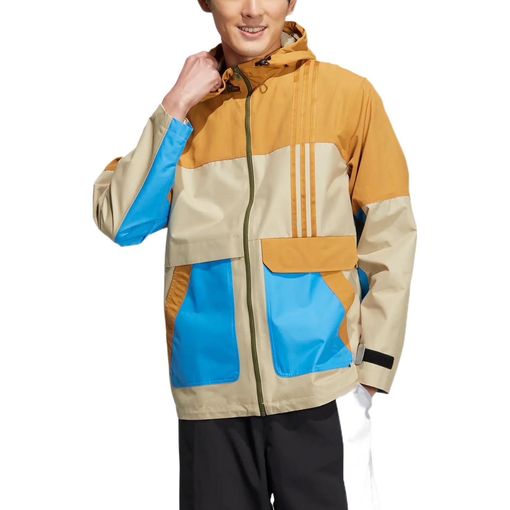 Adidas Neo Util Windbreaker Jackets 'Beige Blue' HN2427 sold by KicksCrew product image thumbnail 2