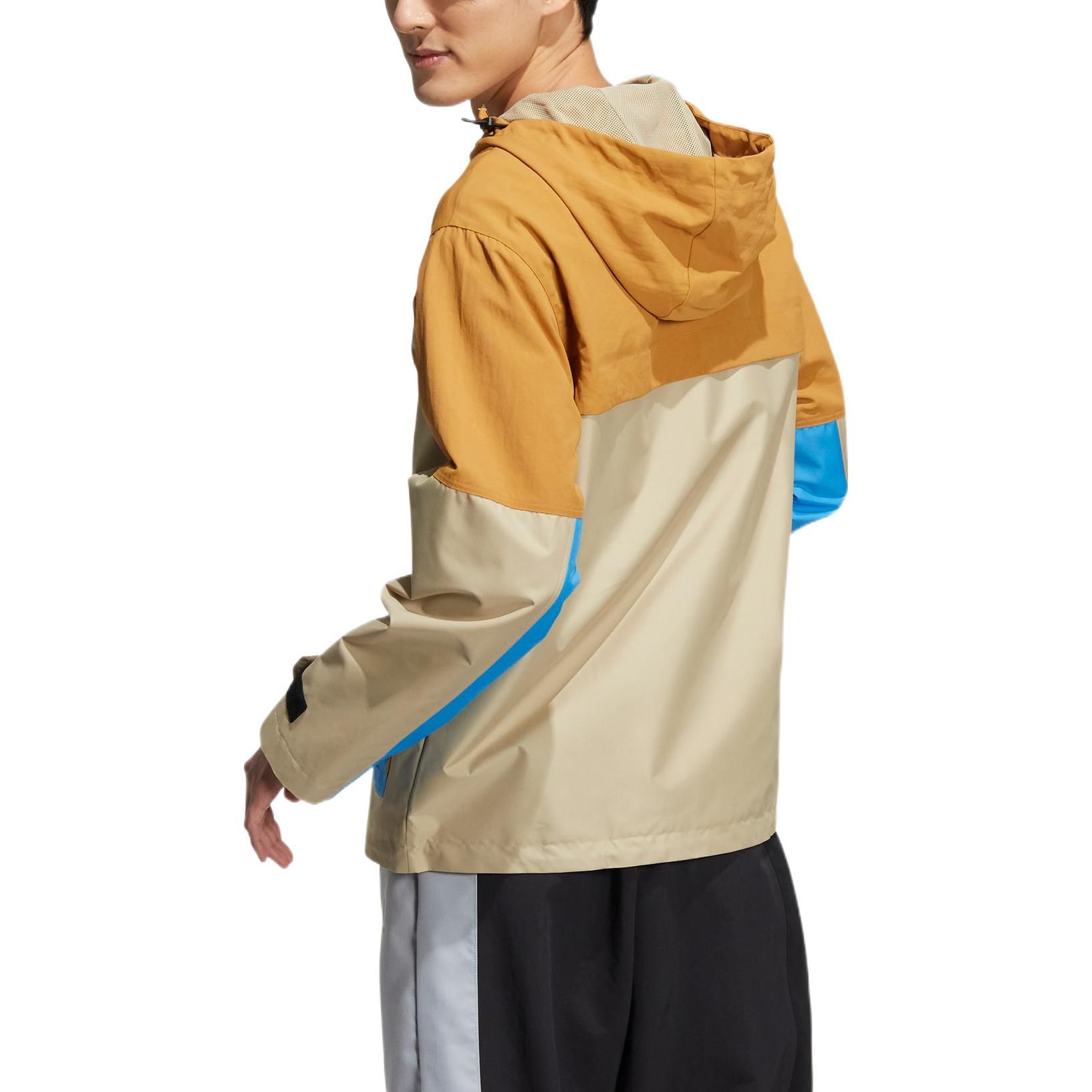 Adidas Neo Util Windbreaker Jackets 'Beige Blue' HN2427 sold by KicksCrew product image thumbnail 3